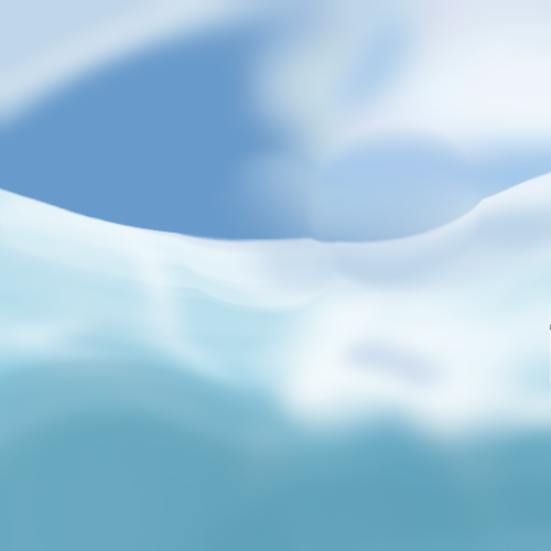 水に映る青空