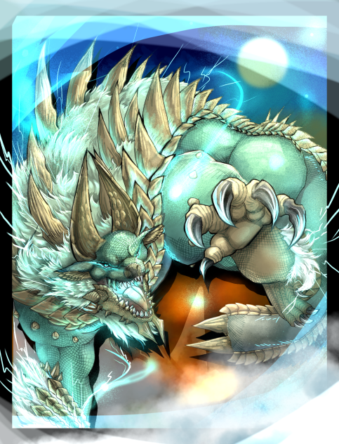 雷狼竜ジンオウガ - ibisPaint