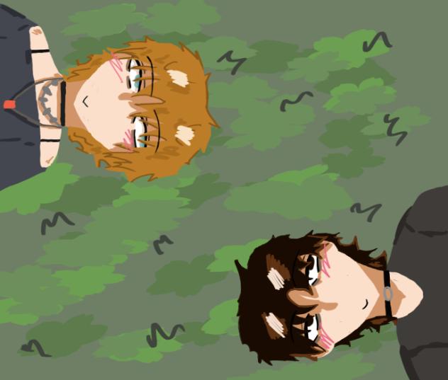 pulls the doomed yaoi pose