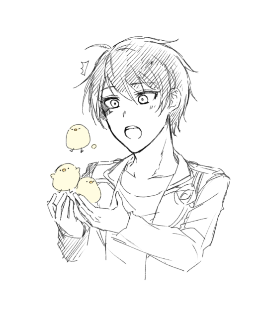 ♠️と🐥