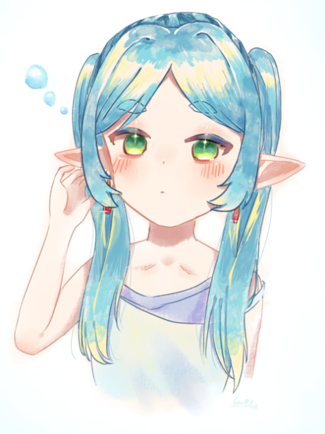 おねむフリーレン　瞬き