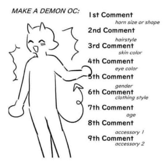 make a demon oc!