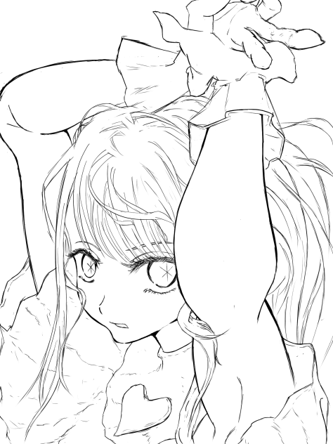 【線画】私こそ最強の煌めくアイドル