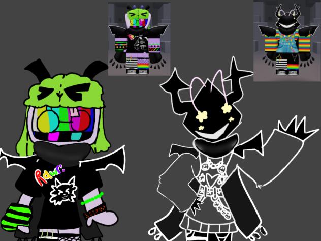 2 of my roblox avatars
