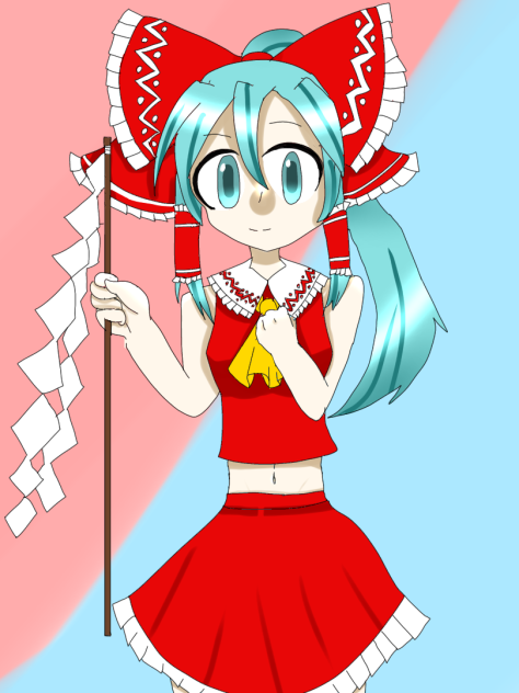 もしも初音ミクが紅白巫女だったら