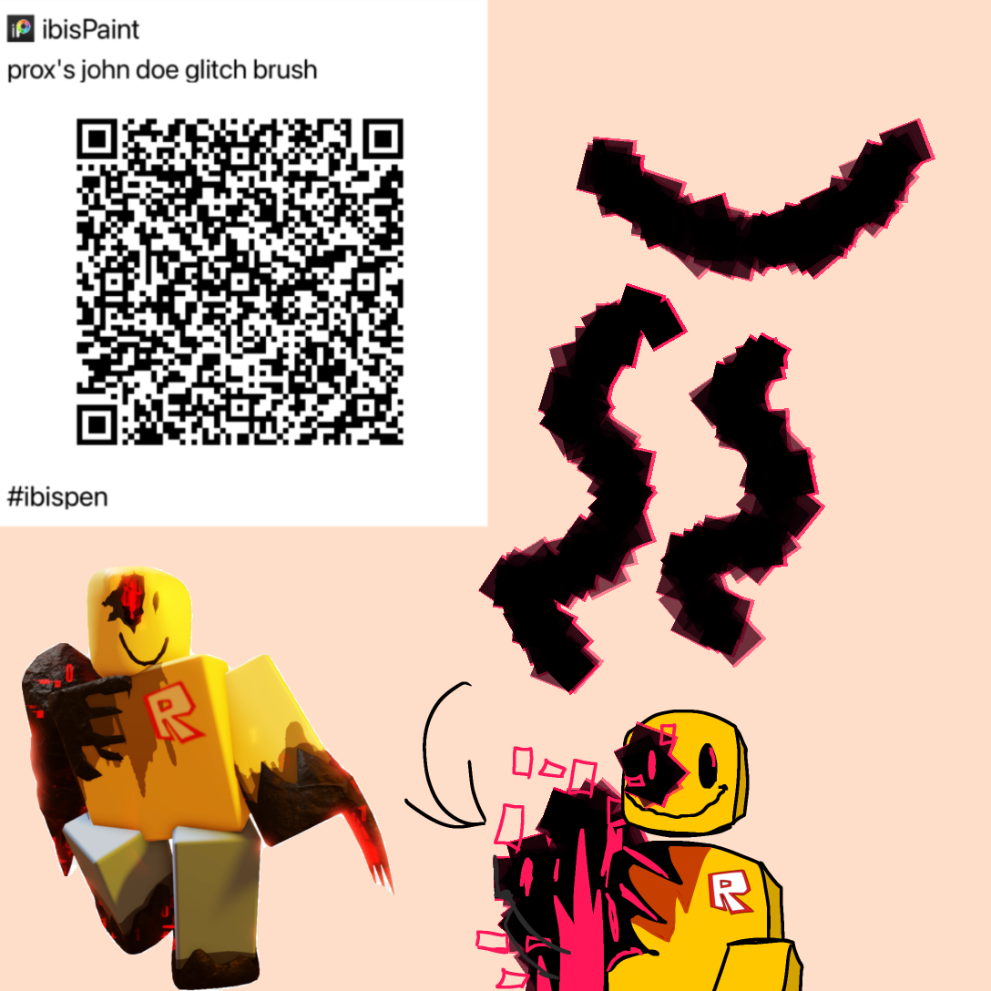 john doe glitch brush thingy by prox - ibisPaint