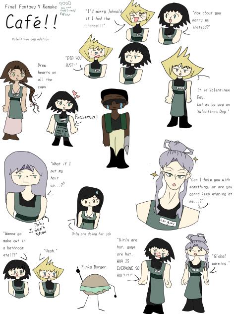 FF7R Café Valentines Edition