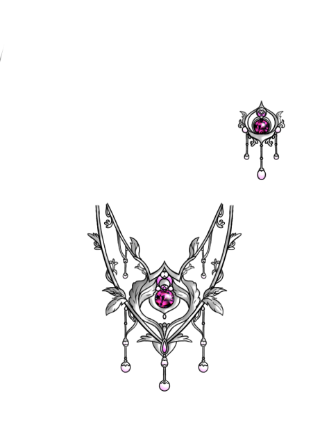 Necklace and earring #ibiscontest38