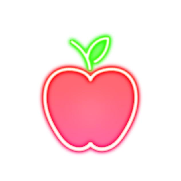 Apple neon icon2