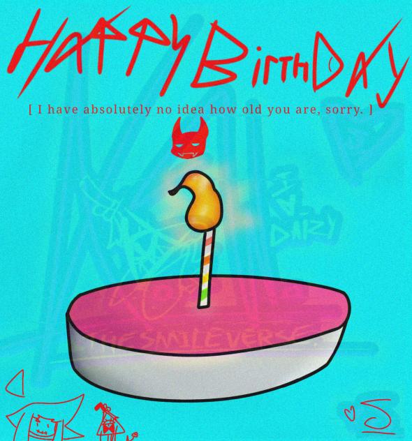 Birthday art for an old friend.