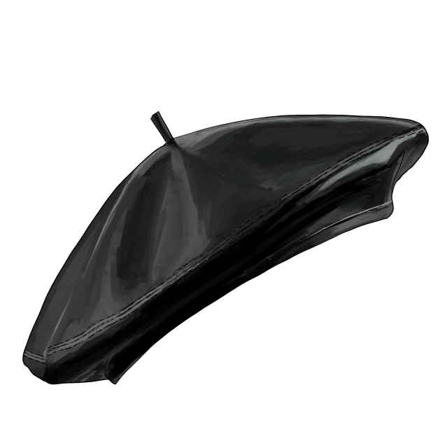Leather Beret