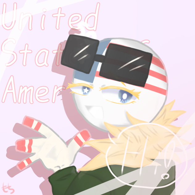 厚塗り(？)アメリカさん