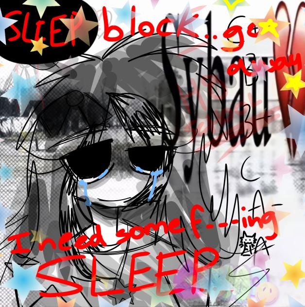 sleep block go away - ibisPaint