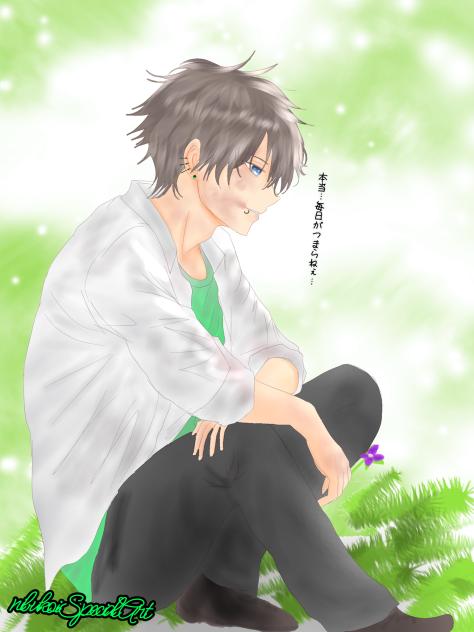 一輪のスミレ