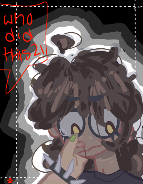 Angsty little drawing of a character