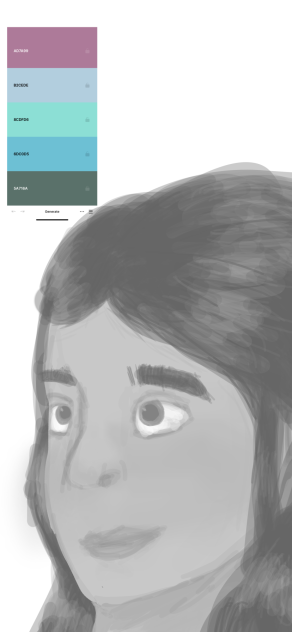 I tried to do the color without seeing