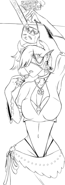 Happy Halloween 🕯🎃 colouring in collab