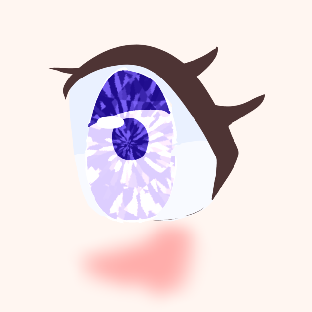 キラキラな目描いた