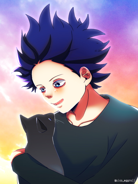 猫と戯れる心操くん