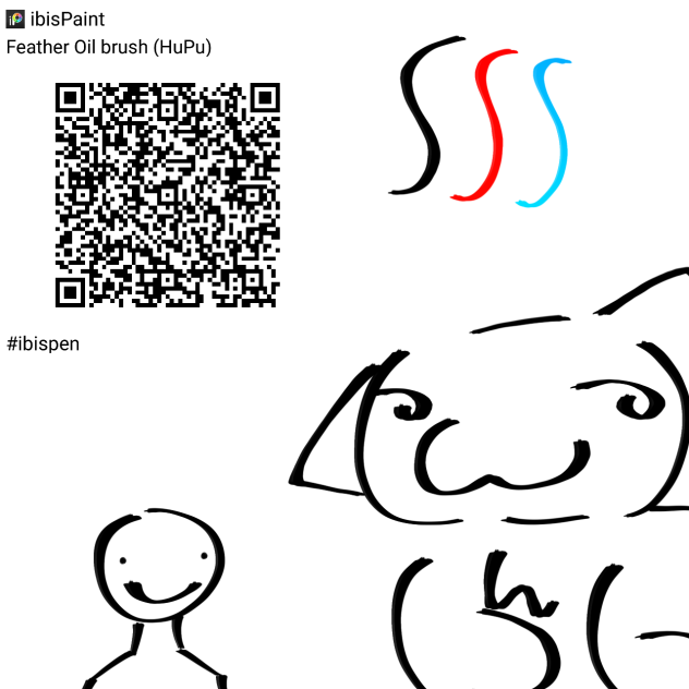 Feather Oil brush (HuPu)