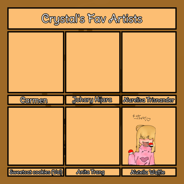 crystals fav artists ((o(^∇^)o))