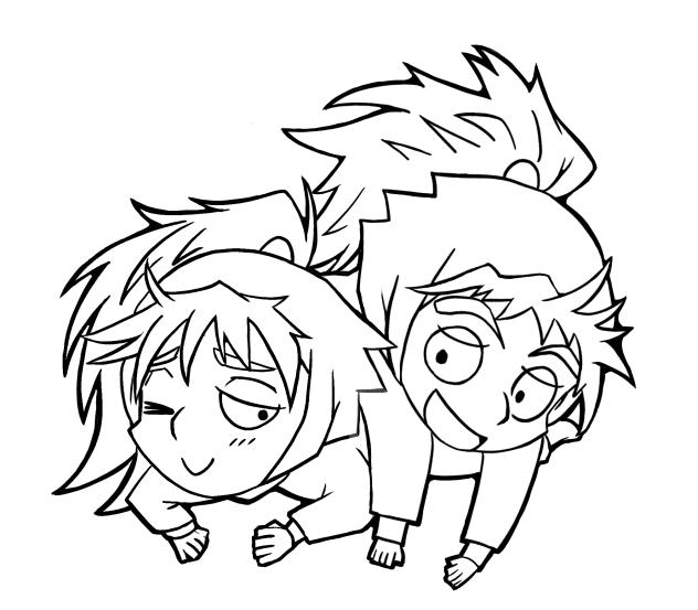 不破雷蔵と鉢屋三郎_まあるい