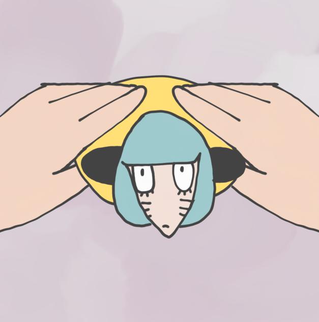 holds Nyon like burger