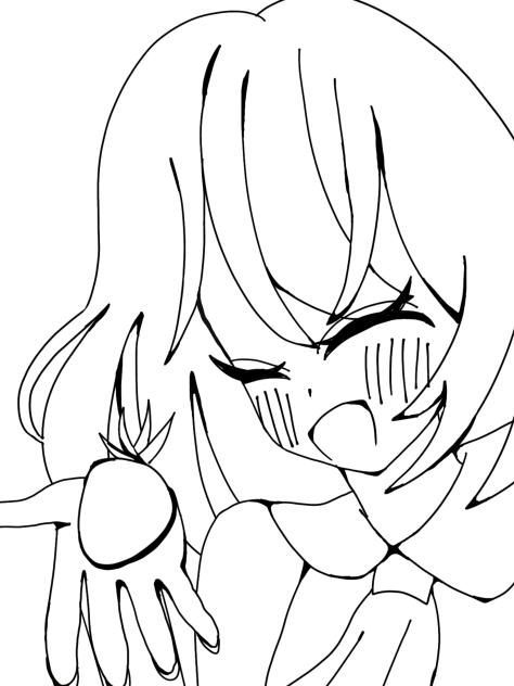 ひなちゃん　線画