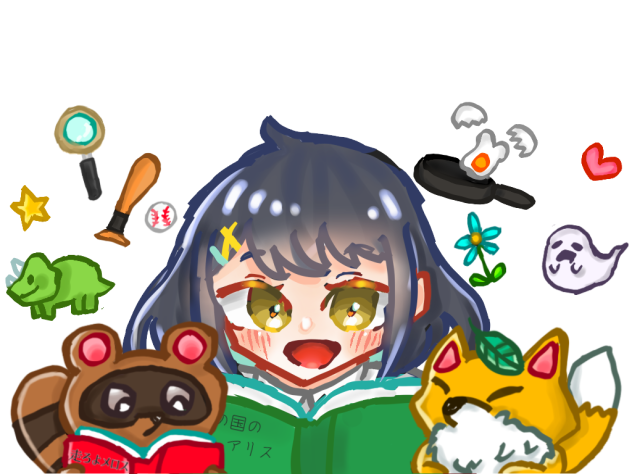 図書委員のポスターで描いたやつ