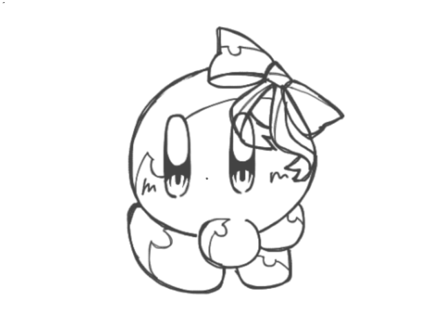 カービィﾁｬﾝ塗り絵‼︎