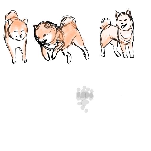 柴犬模写