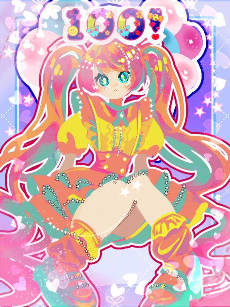 100th illustration! ✨✨💕💕💟💟