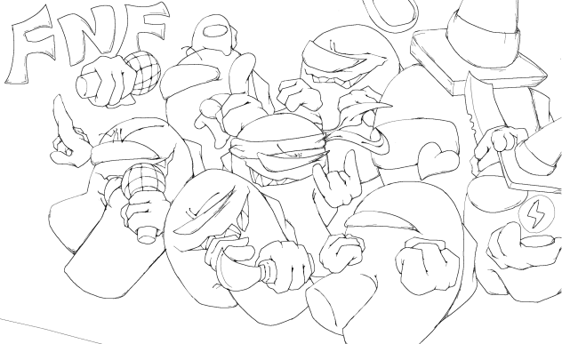 FNFinpostor　線画