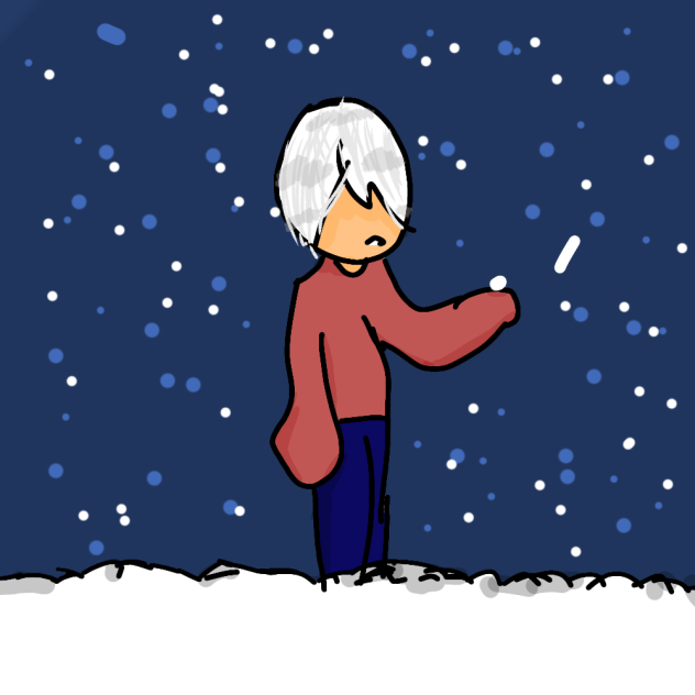 a snowy night - ibisPaint