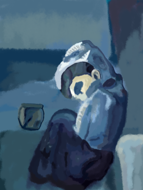 Crouching women (my recreation)