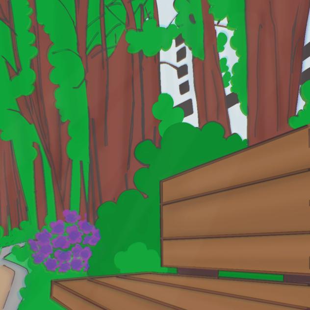 tree garden - ibisPaint