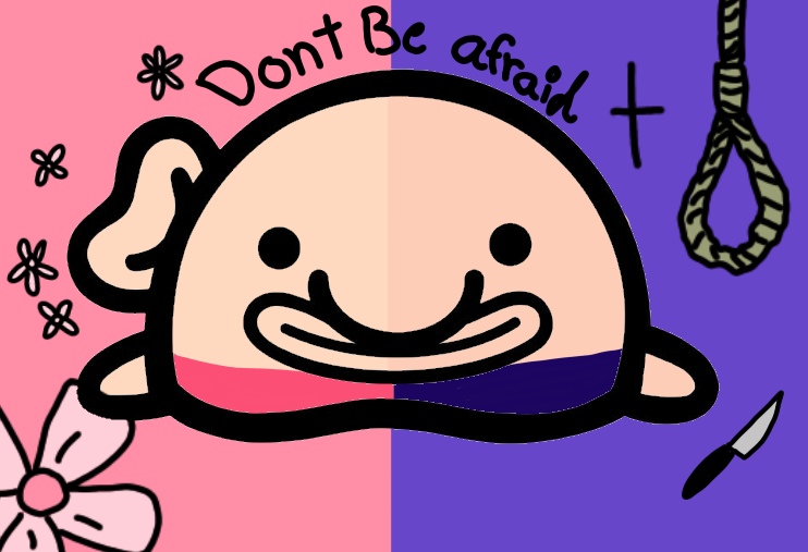 For moon, don’t be afraid blobfish - ibisPaint