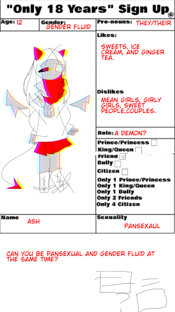 Signup sheet