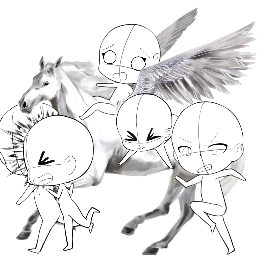 Uh-oh...chaotic. Collab - ibisPaint