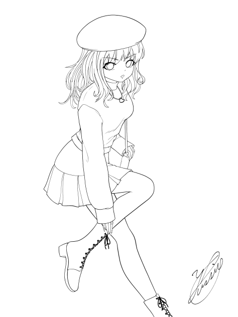 From the moment I first met（線画）