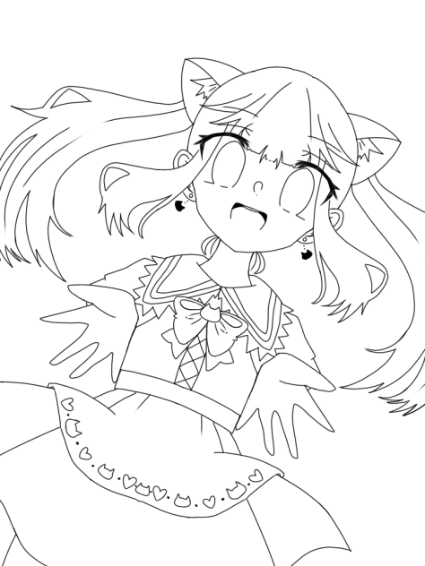 ハロウィン（線画)