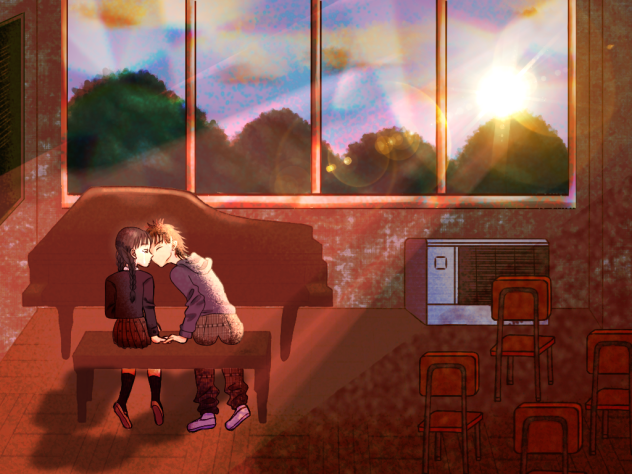 音楽室とキス