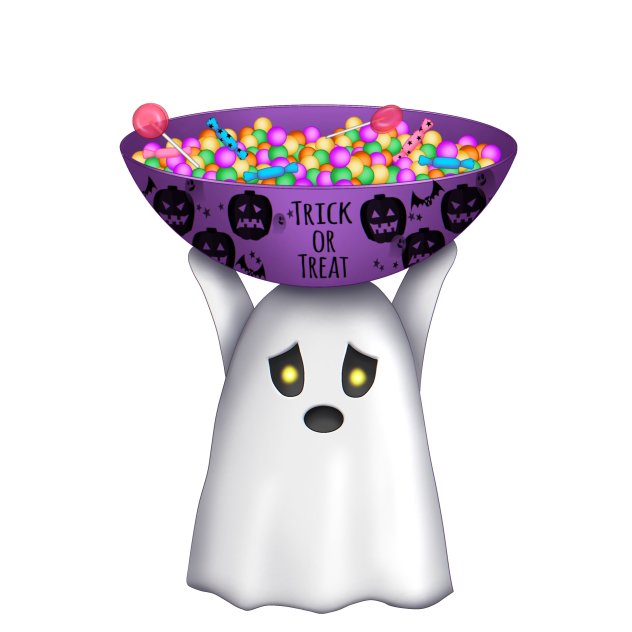 Ghost candy bowl ibisPaint