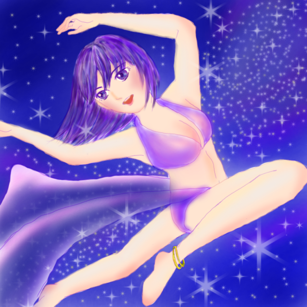 星空に舞う