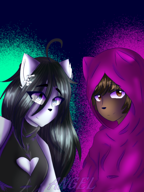 sakura y el creador fanart 😄 2 de 2