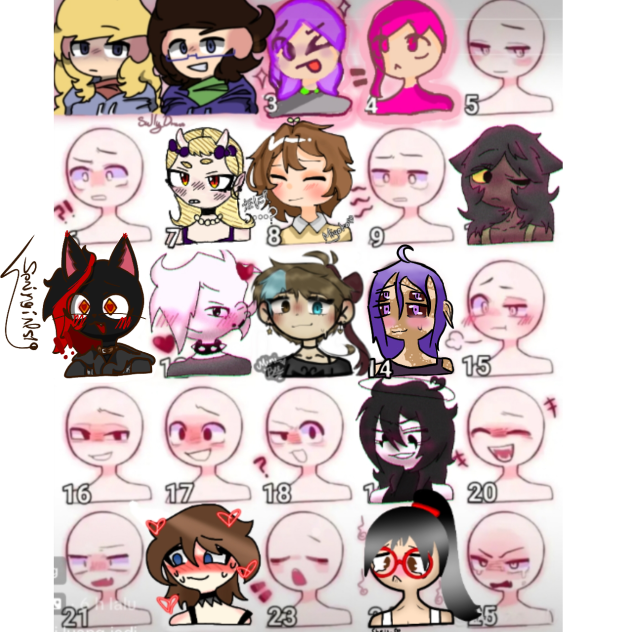 type of face collab 3