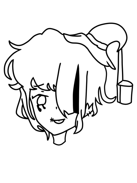 ハロウィン線画