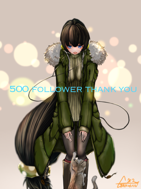 500follower 記念絵