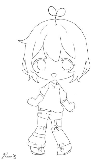 雑草ちゃん(線画