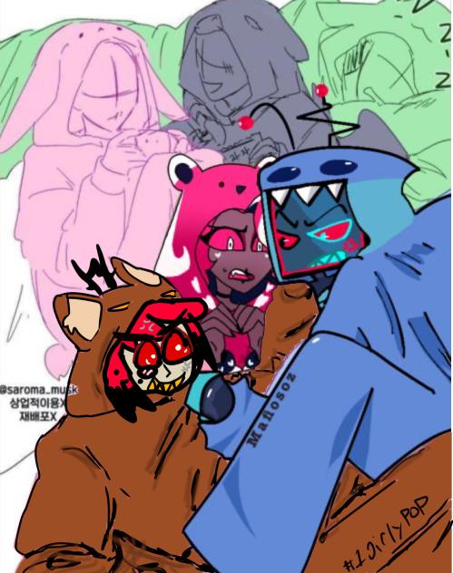 Sleepover collab! (Alastor)